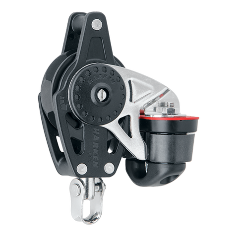 [HK-2611] HARKEN  40 mm Ratchet Block — Swivel, Becket, Cam Cleat