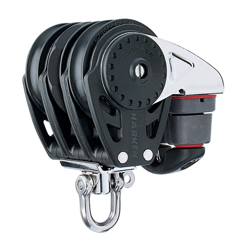 [HK-2629] HARKEN  57 mm Triple Ratchamatic® Block — Swivel, Cam Cleat