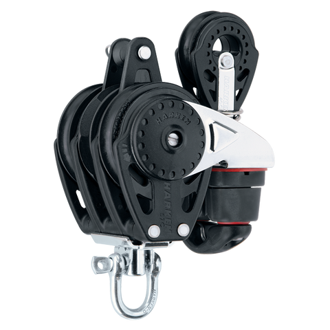 [HK-2632] HARKEN  57 mm Triple Ratchamatic® Block — Swivel, Cam Cleat, 40 mm Block