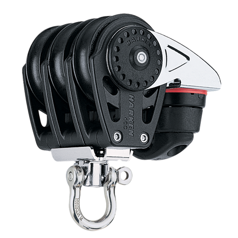 [HK-2647] HARKEN  40 mm Triple Block — Swivel, Cam Cleat