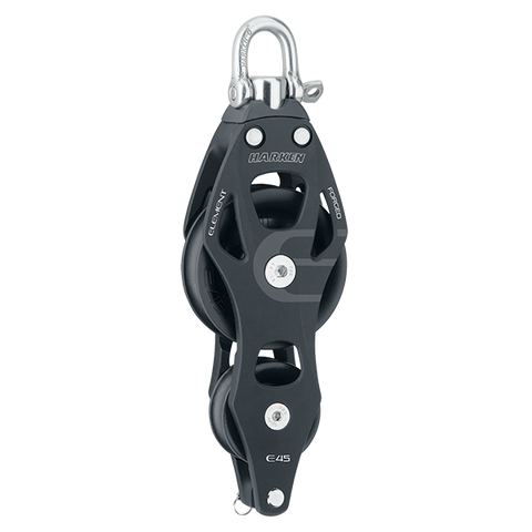 [HK-6233] HARKEN  45 mm Aluminum Element Fiddle Block — Swivel, Becket