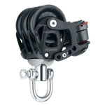 [HK-6242] HARKEN  45 mm Aluminum Element Triple Block — Swivel, Cam Cleat