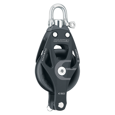 [HK-6261] HARKEN  60 mm Aluminum Element Block — Swivel, Becket