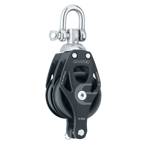 [HK-6270] HARKEN  60 mm Aluminum Element Double Block — Swivel, Becket