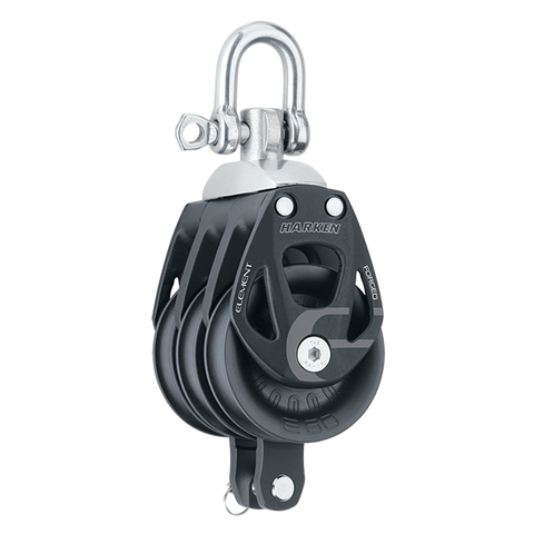 [HK-6273] HARKEN  60 mm Aluminum Element Triple Block — Swivel, Becket